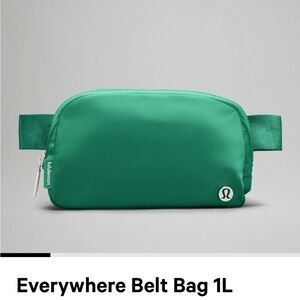 Lululemon green belt bag. New. Never worn.